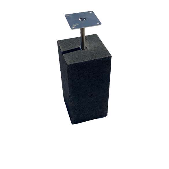 Beton poer 15x15x30cm.