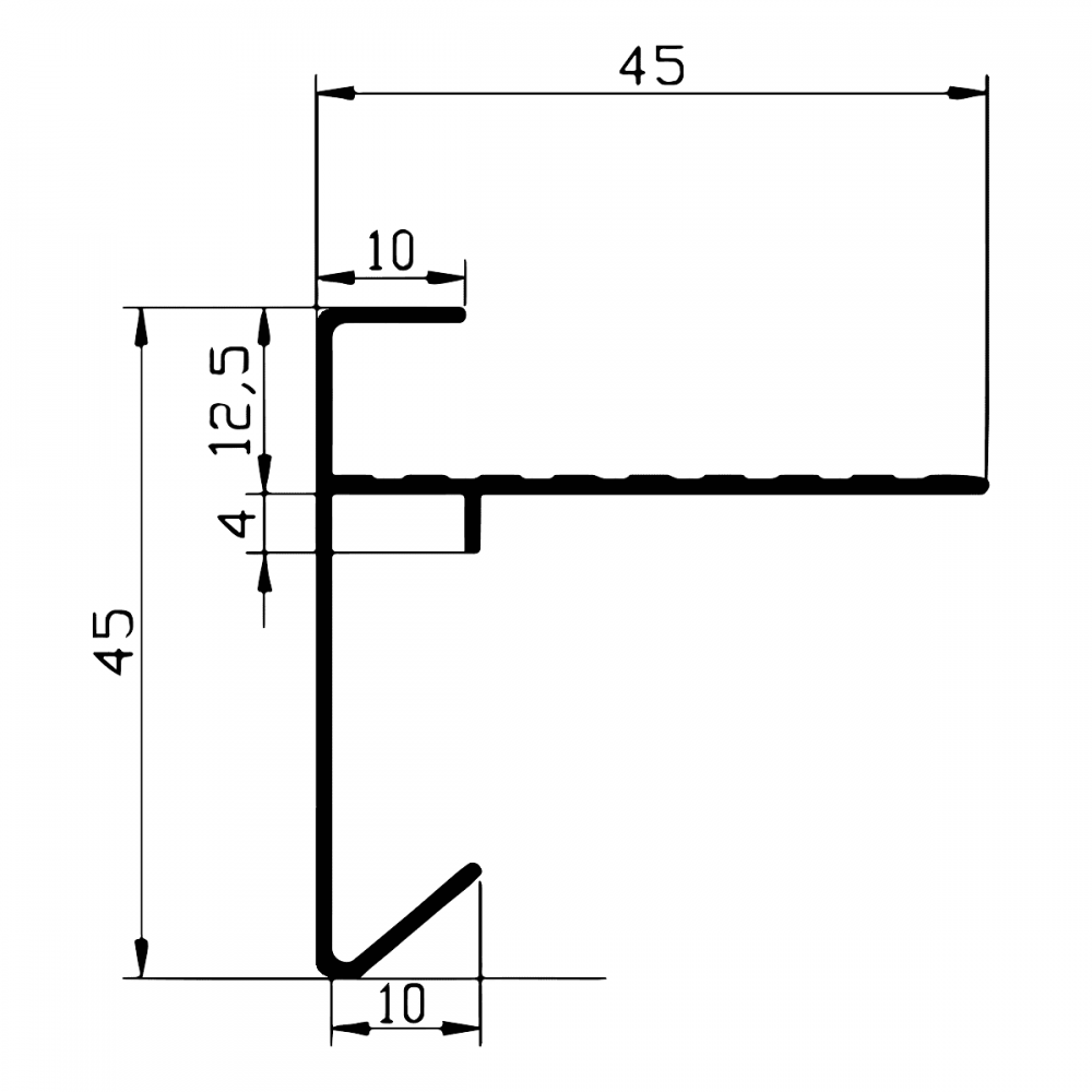 daktrim_aluminium_45_mm_x_45_mm_lengte_2500_mm_kleur_zwart-ral-9005_2